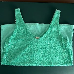 JCrew sequins top, size small